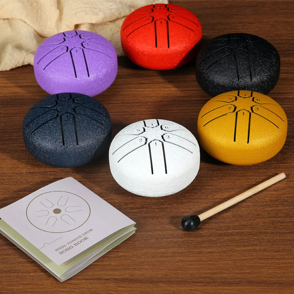 3 Inches 6 Notes Rain Drum for Outside Rain Chime Rain Drum Instrument for Yoga Meditation