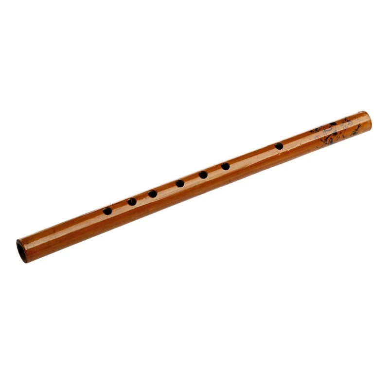 Traditional 6 Hole Bamboo Flute Clarinet Student Musical Instrument Color 69HD