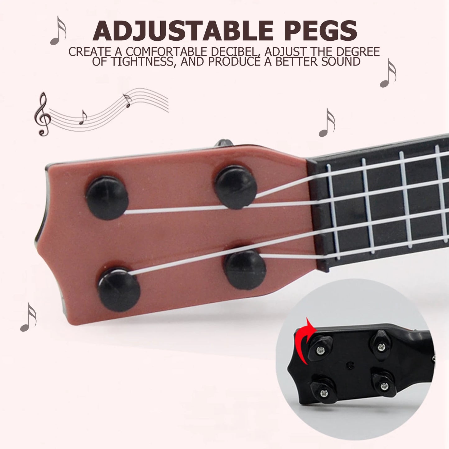 Kids Ukulele 4 String Mini Guita Classical Musical Gifts Instruments Early Education Toys for Beginners Kids Children