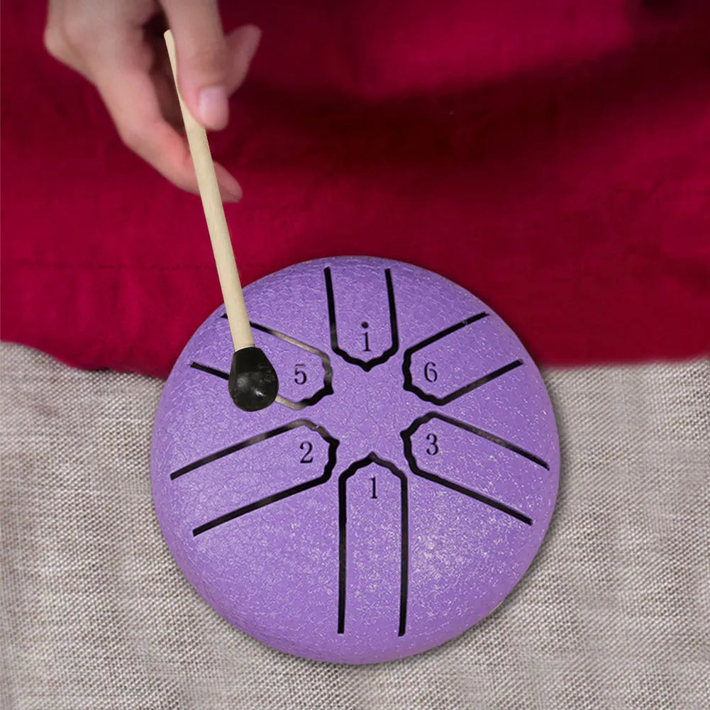 3 Inches 6 Notes Rain Drum for Outside Rain Chime Rain Drum Instrument for Yoga Meditation