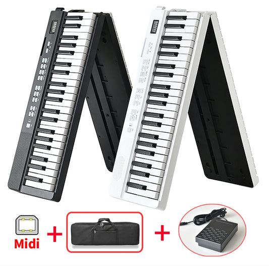 Musical Keyboard Folding Piano 88 keys Professional Synthesizer Instrument Midi Digital Foldable Electronic Organ for Adult Kid