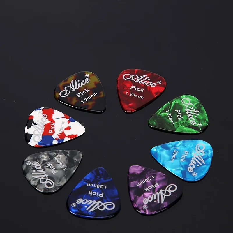 6pcs Acoustic Picks Plectrum Celluloid Electric Smooth Guitar Pick Accessories 0.46mm 0.71mm 0.81mm 0.96mm 1.2mm 1.5mm